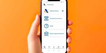 Persona usando la app oficial de la Agencia Tributaria para acceder a la sede electrónica desde el móvil